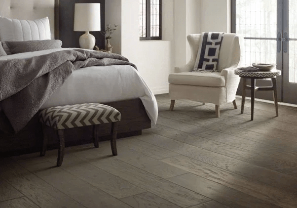 Bedroom hardwood flooring | Affordable Floors